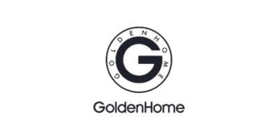 GoldenHome Cabinets logo, the respected cabinet provider in collaboration with CabinetEZ.