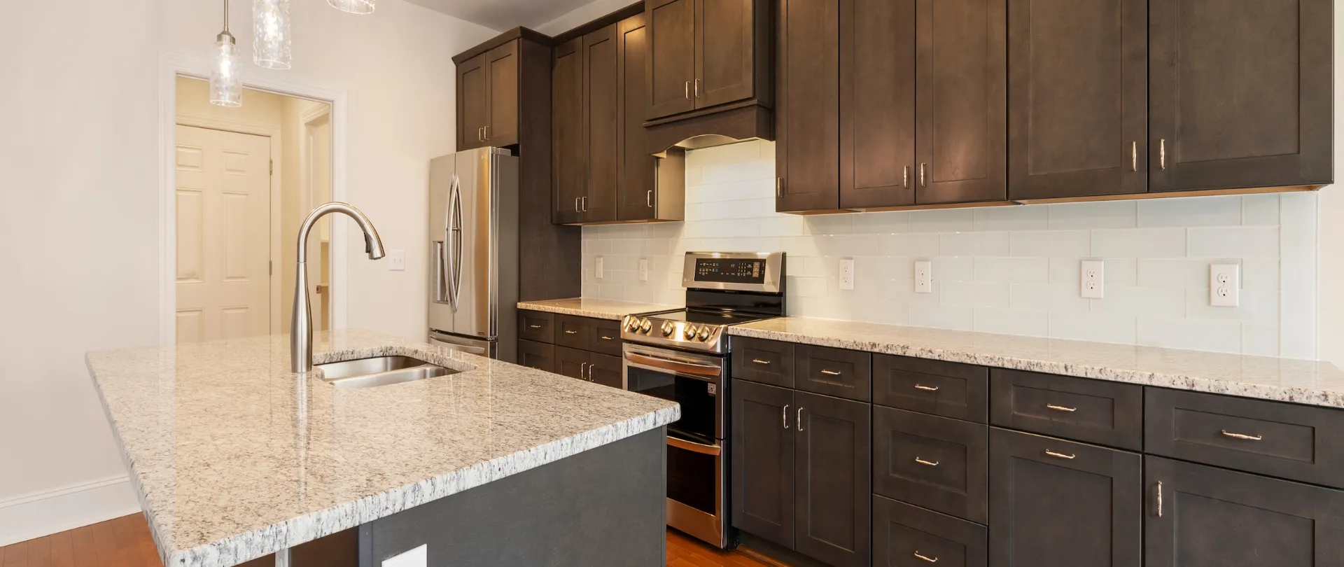 Vintage kitchen with reclaimed wood cabinets by CabinetEZ, Clinton, MD.