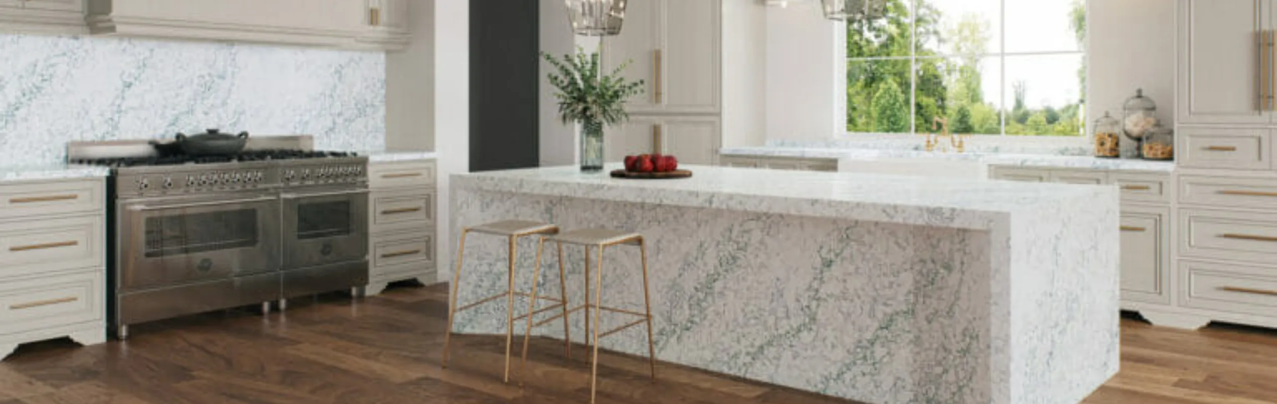 A range of Caesarstone Quartz Countertops available at Cabinet EZ showroom in Clinton, MD.