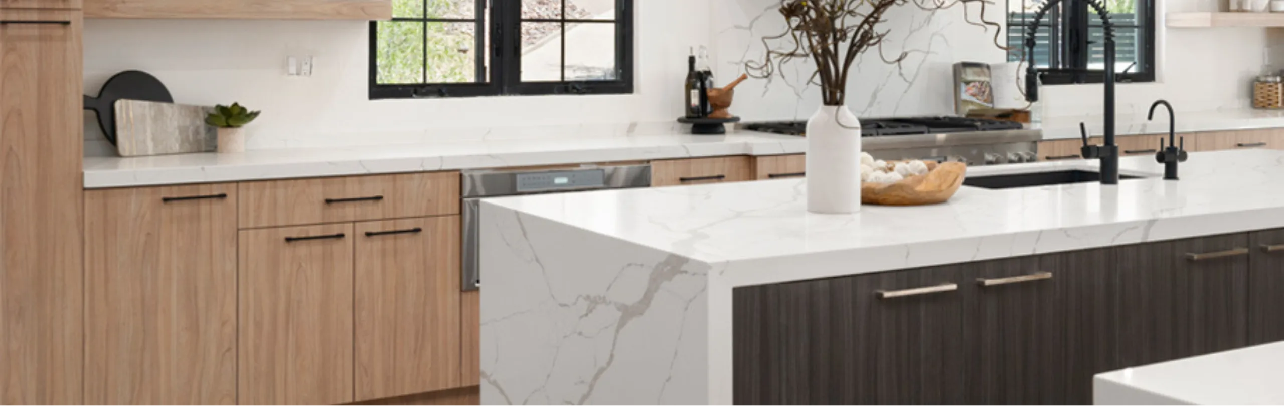 Premium MSI Quartz Countertops, perfect for a sophisticated bathroom vanities upgrade.