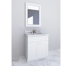 High-quality white bathroom vanity by Cabinet EZ, ideal for contractors in Waldorf.